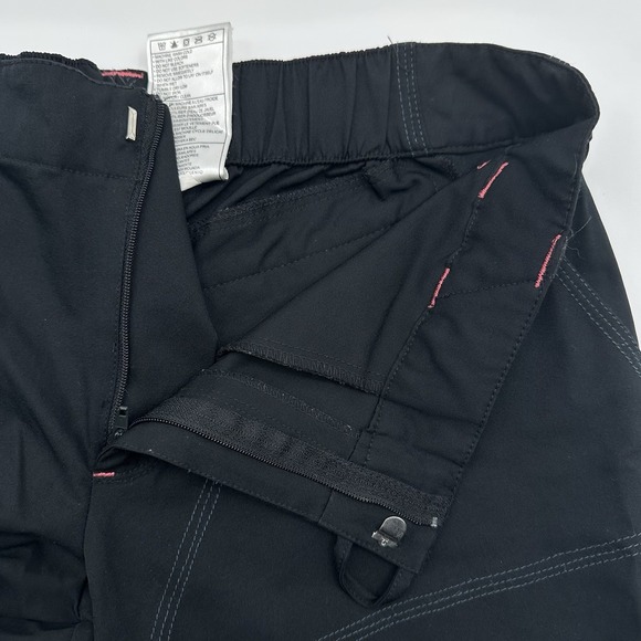 Vintage Nike Women Active Y2K Capris Pants Size Medium M Black Pink Polyester - Picture 8 of 12